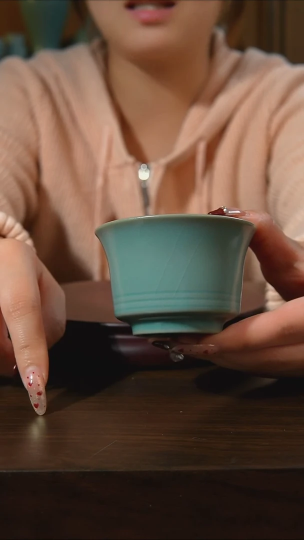 杯子瓷汝州原产地原矿仿古老釉q