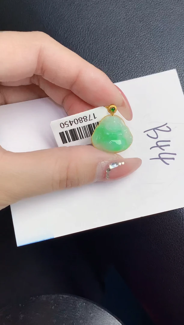 【闪购商品】翡翠颈饰18K金镶嵌000000000