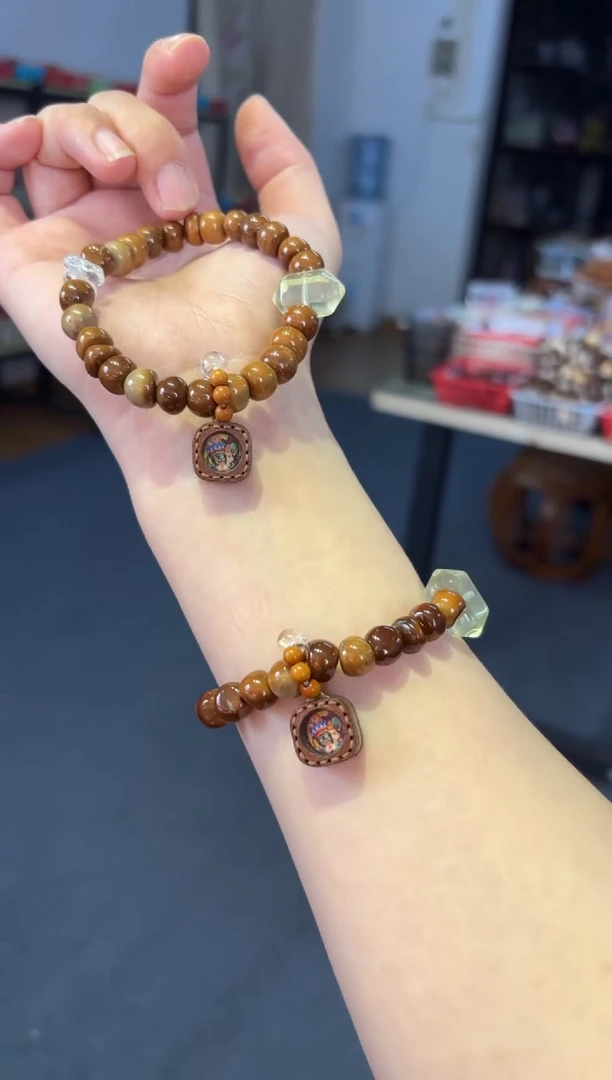 未镶嵌手链水晶8mm库克小金豆白水【唐卡扎基】