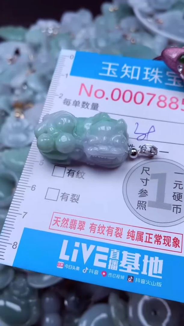 吊坠(不含链)未镶嵌翡翠7885