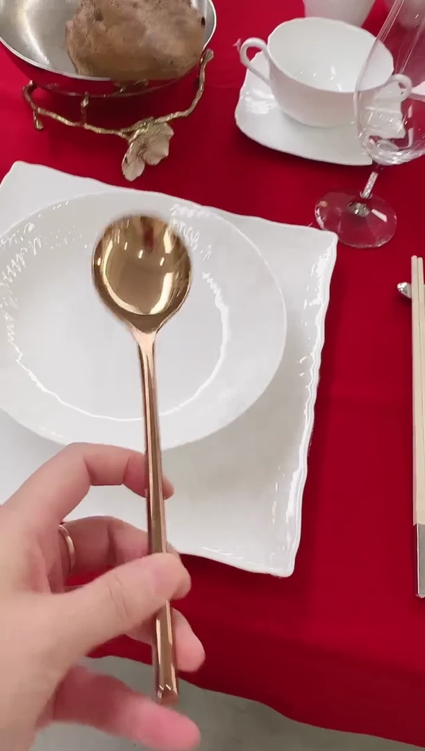 【闪购商品】玫瑰金汤勺