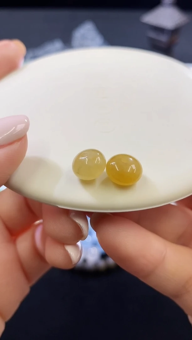 未镶嵌挂件翡翠开播福利一对鼓珠