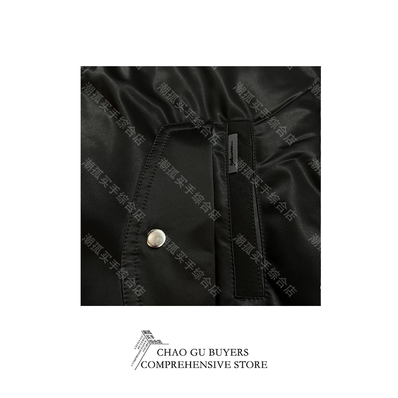 小众设计潮牌买手店男女同款缎面拼接羽绒外套R30