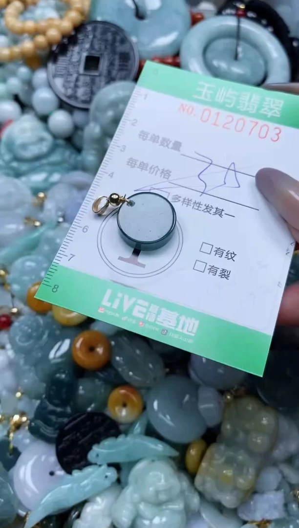 翡翠未镶嵌颈饰闪购0120703多样性发其一