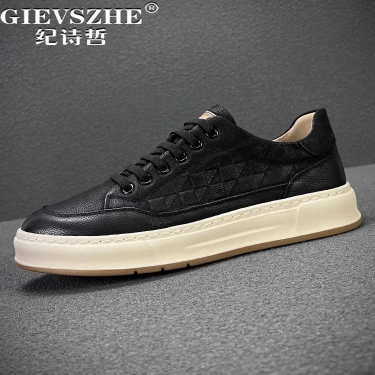 纪诗哲男鞋潮流百搭透气运动鞋子男款轻便时尚休闲鞋舒适轻奢板鞋