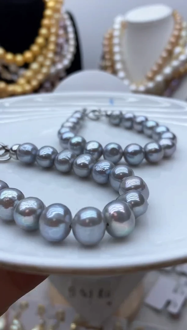 【闪购商品】淡水珍珠颈饰钛钢63