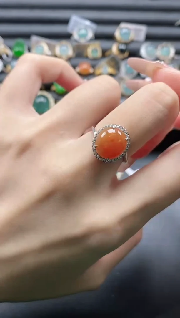 【闪购商品】翡翠戒指银S925镶嵌11111