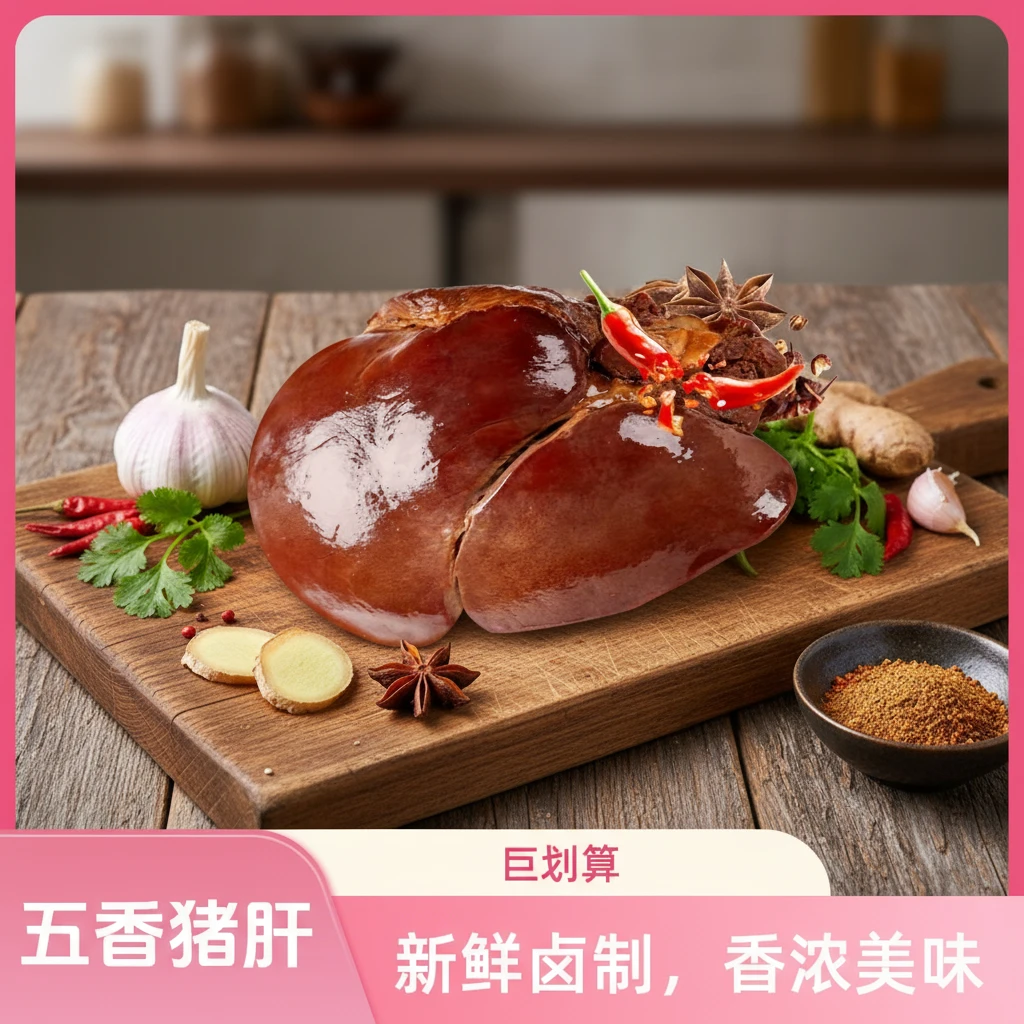 【豫叶秃哥】五香猪肝开袋即食卤味下酒菜不腥不柴大块厚实嘎嘎香