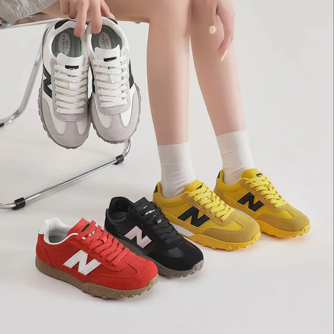 新百伦阿甘鞋男女鞋2025新款秋冬透气网面百搭休闲运动板鞋德训鞋