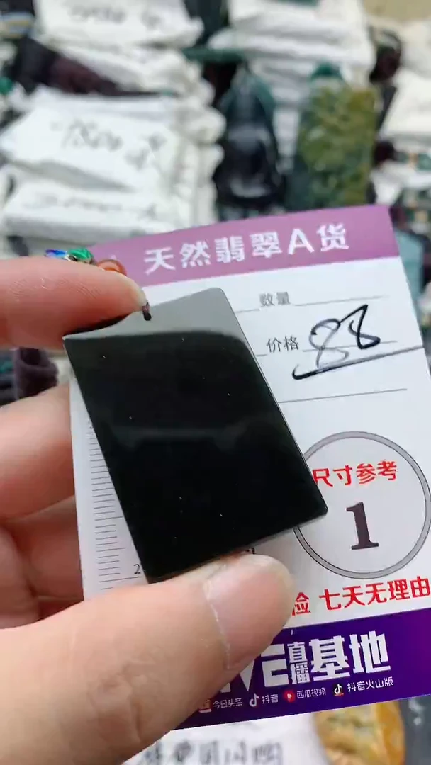 颈饰未镶嵌和田玉（墨玉）8888
