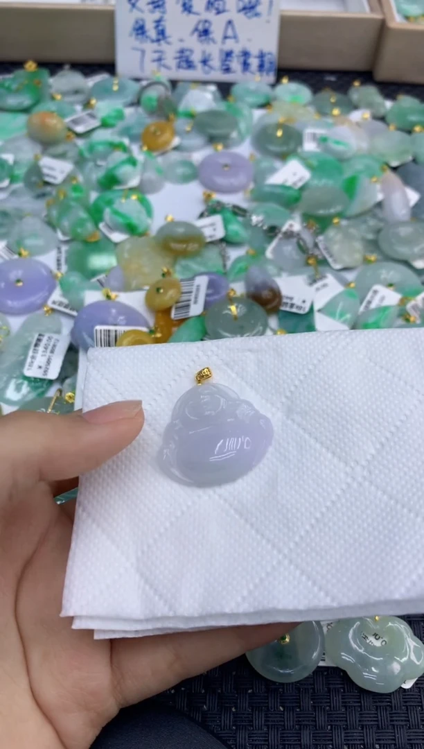 颈饰未镶嵌翡翠天然缅甸A货翡翠