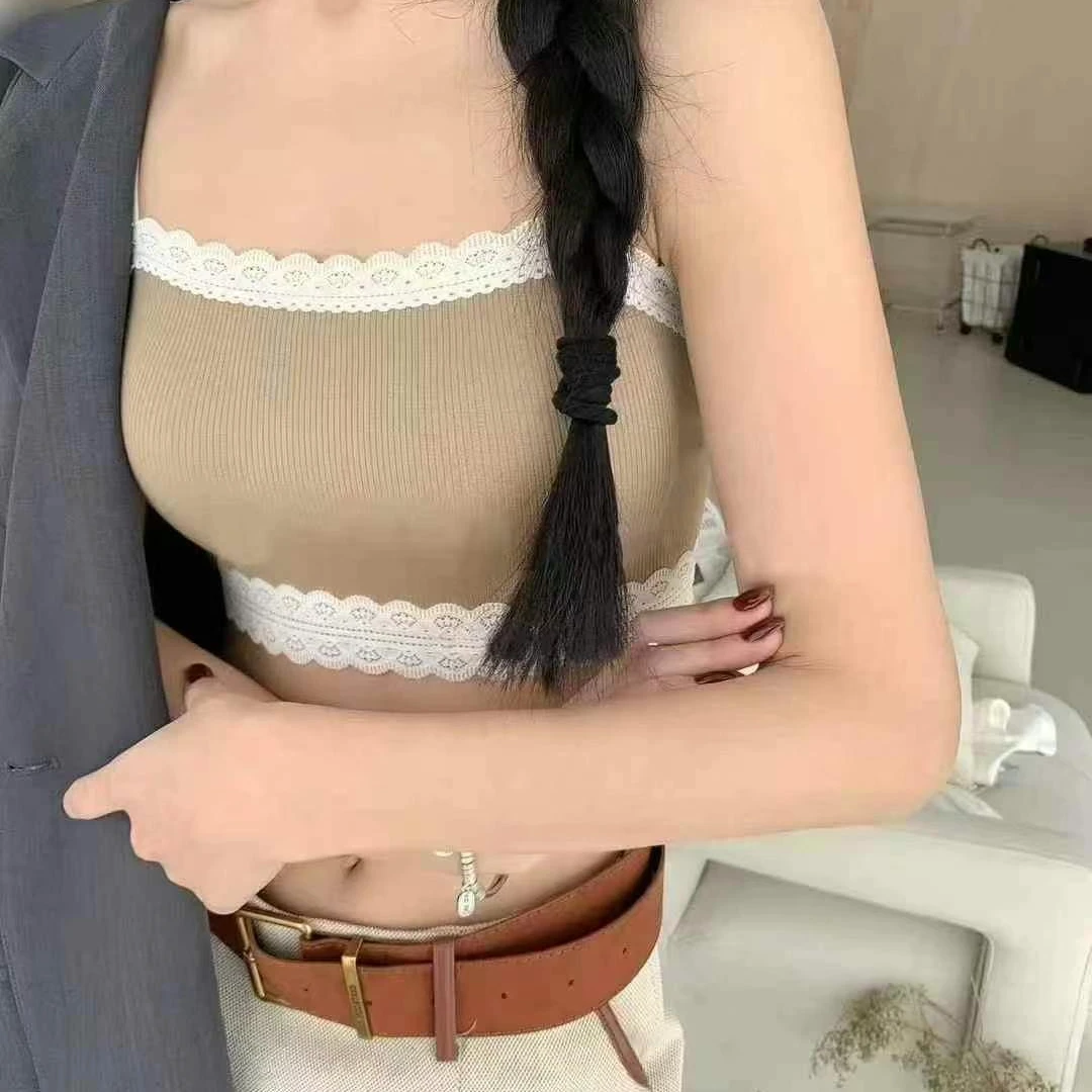072S8118春夏时尚短款背心吊带打底美背女士