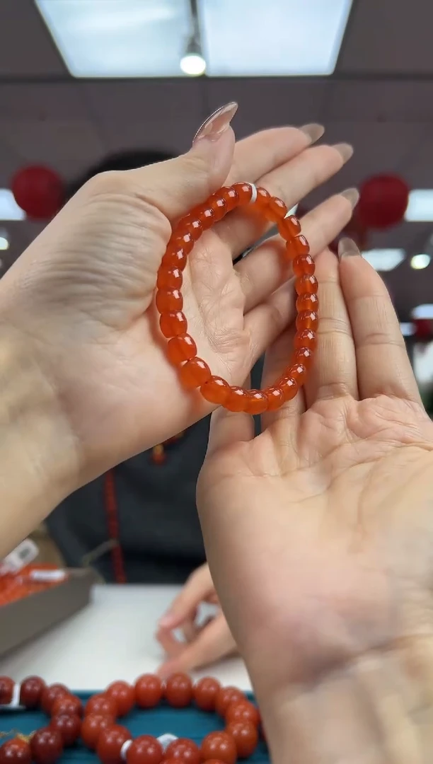 【闪购商品】南红玛瑙手串未镶嵌2.25-（多样式）