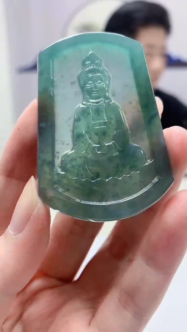 【闪购商品】定制翡翠未镶嵌4917zm-毛货挂件人物36