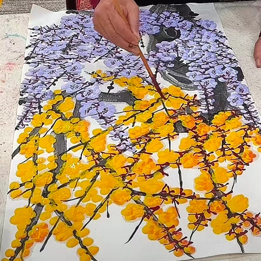 橱窗展示乐雅文化艺术中心/杜宝才（杜保才）/宣纸国画/带证书