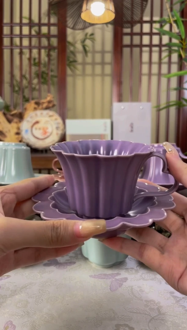 北溪堂-丁香紫岱烨咖啡杯