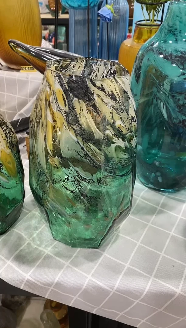 ?*鱼慕忆家琉璃手作花瓶大