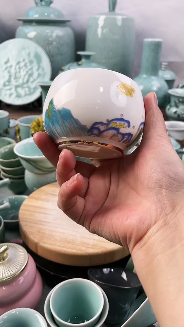 【闪购商品】特价 微瑕 慧仙青瓷