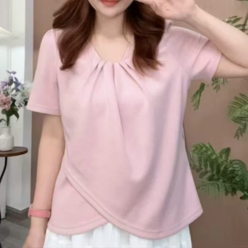 时尚大码短袖（9915）百搭洋气宽松潮流