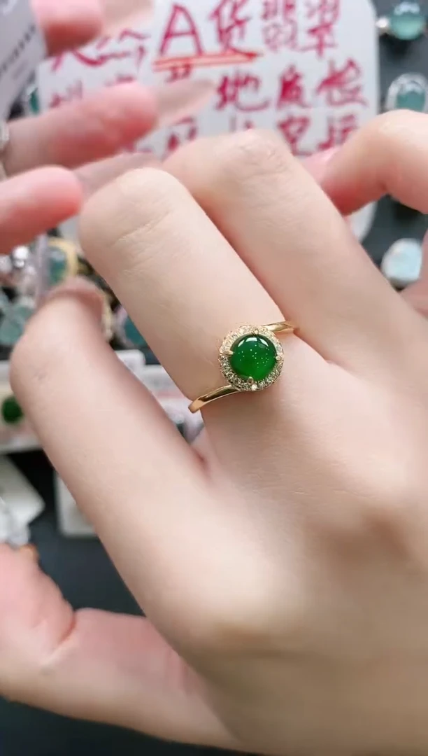 【闪购商品】翡翠戒指银S925镶嵌11111111
