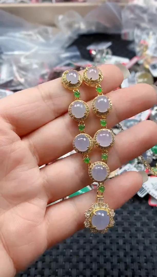 银S925镶嵌戒指翡翠天然A货缅甸翡翠