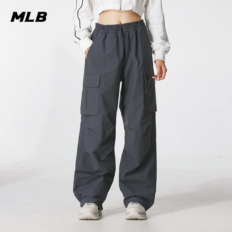 MLB休闲裤男裤女裤秋季新款户外健身训练运动裤梭织长裤3AWPB0454