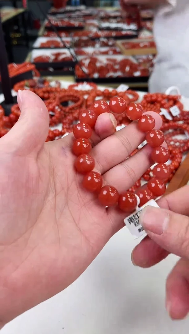 【闪购商品】南红玛瑙冰红手串13+未镶嵌一个/条