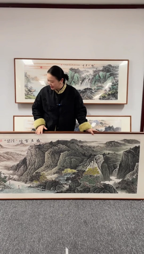 【闪购商品】国画福居宝地210*80刘海斌老师