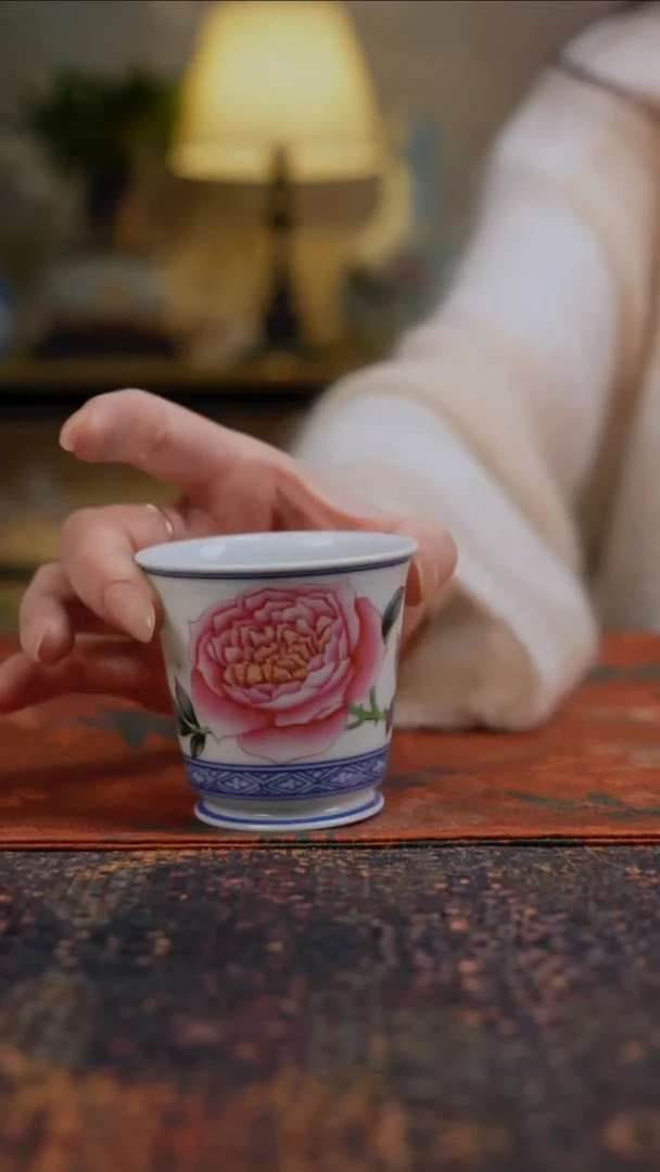 杯景德镇陶瓷杯碗柴烧多人