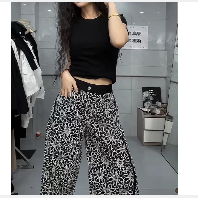 2025夏季新款网红同款洋气减龄气时尚上衣裤子女陶az