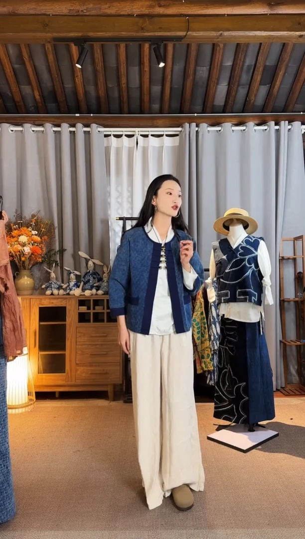 【闪购商品】设计师款蓝小外套