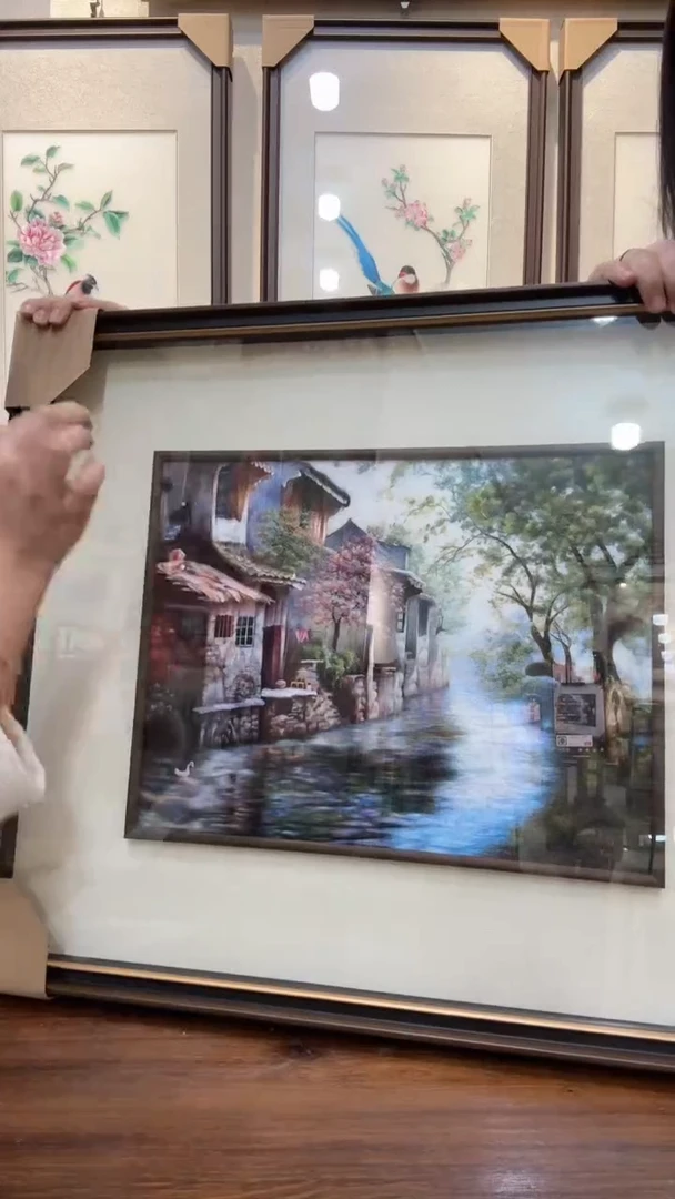 横款非遗苏绣手工刺绣挂画