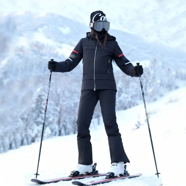新款滑雪服女款双板修身防水防风冬季加厚保暖专业滑雪衣裤