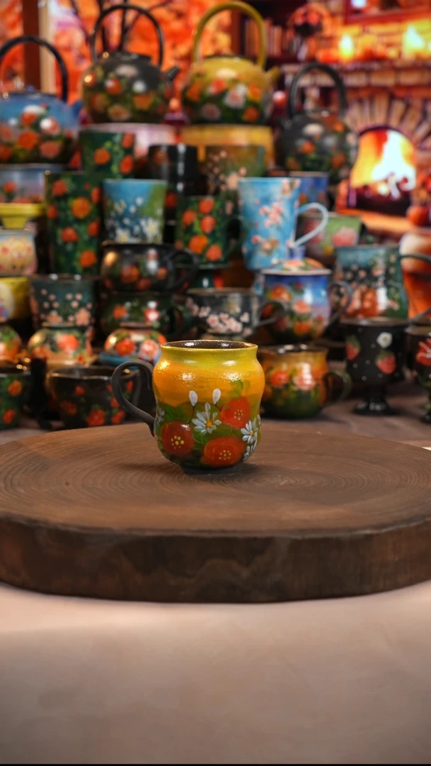 油画   釉下彩   杯子