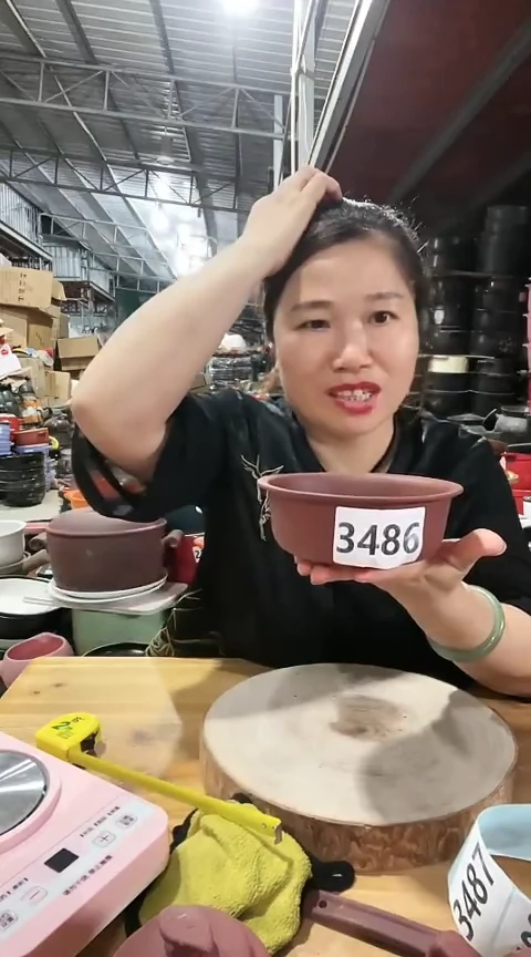 3486明显瑕疵紫砂内胆两个