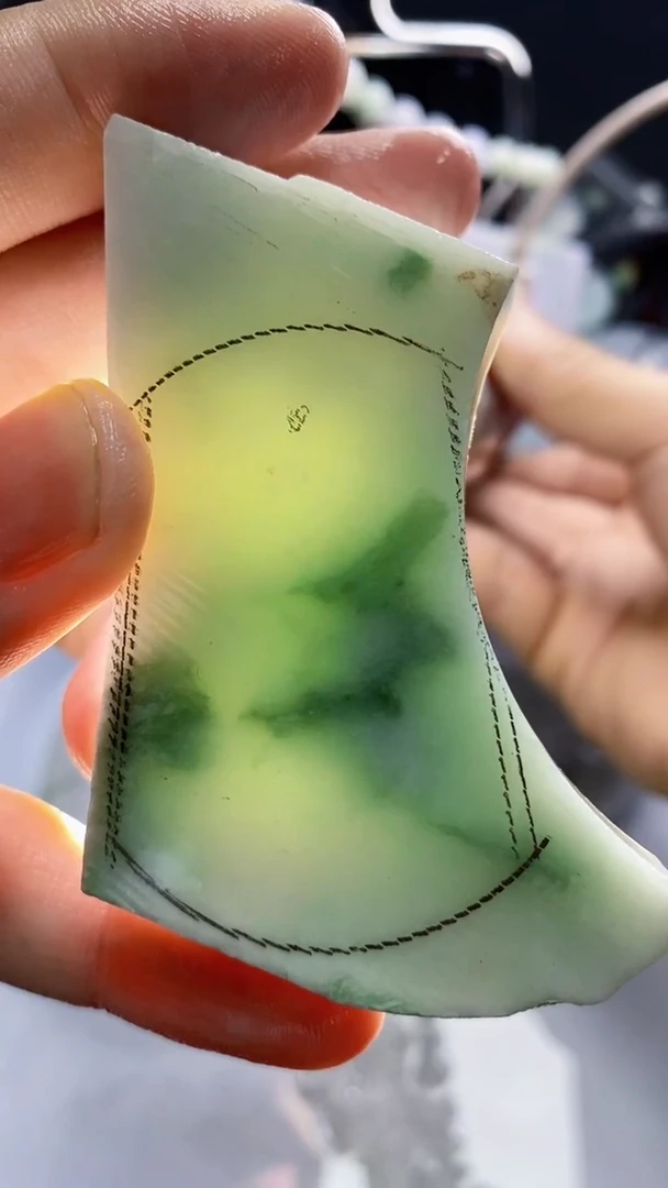 裸石翡翠天然缅甸A货【海】A94