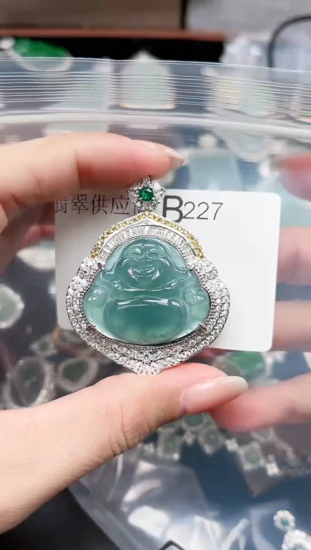 【闪购商品】翡翠颈饰未镶嵌227赠皮绳