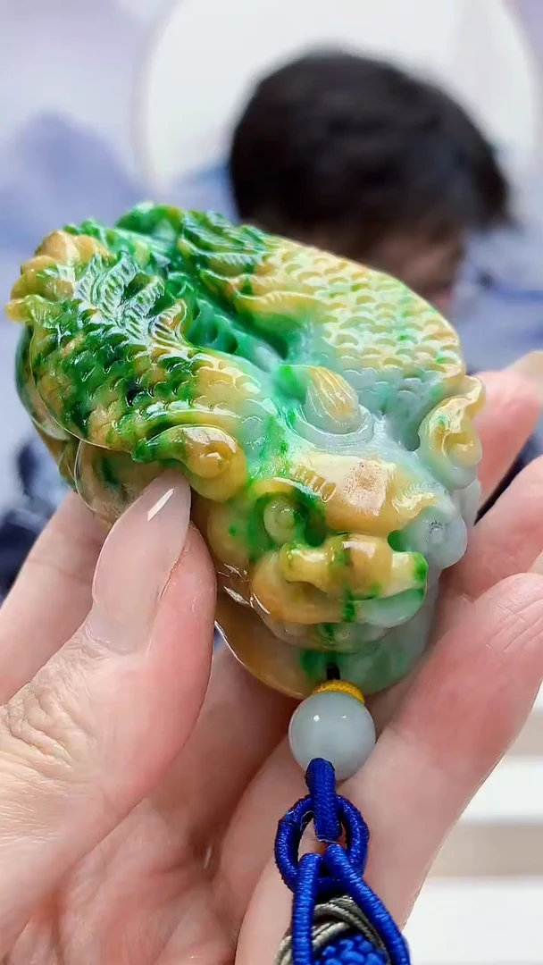 未镶嵌定制翡翠4688MM-毛货挂件52