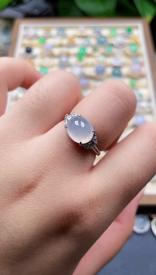 银S925镶嵌戒指翡翠44