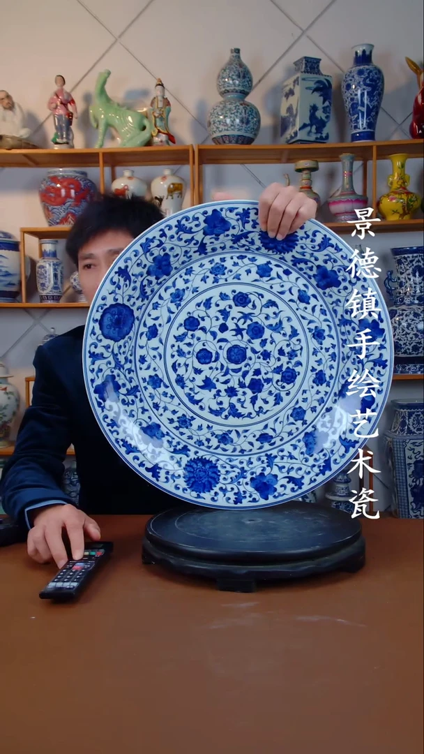 瓶景德镇手工手绘陶瓷摆件38