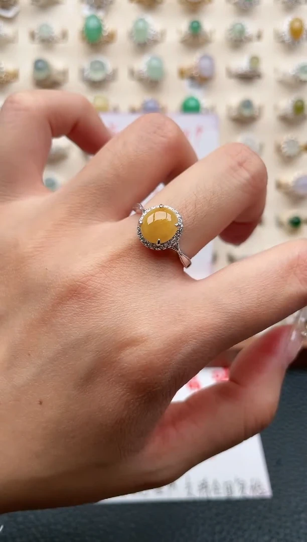 【闪购商品】翡翠戒指银S925镶嵌1111