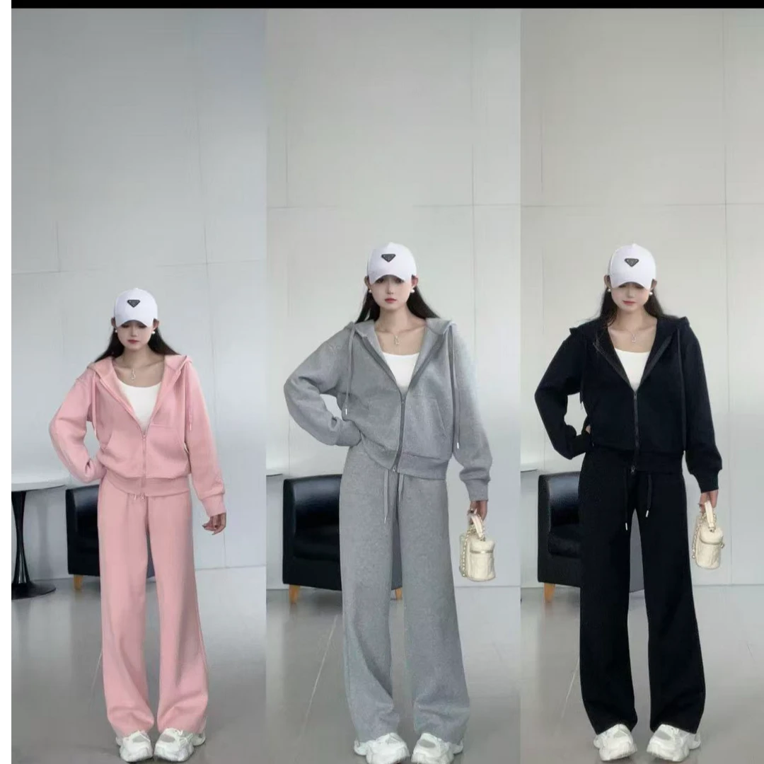 开衫时尚套装女装休闲风运动连帽