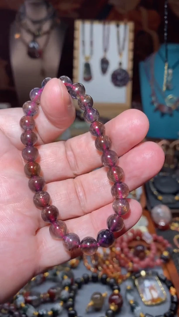 【闪购商品】堇青石手串未镶嵌多样性发其一