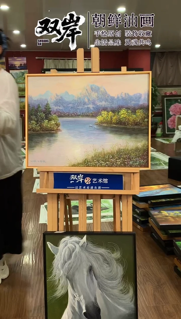 油画【60号】朝鲜原创手绘油画【Ⅰ级画家丨孤品佳作】