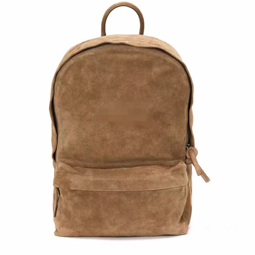 日常简约风双肩背包山东旅游背包通用弧形肩带