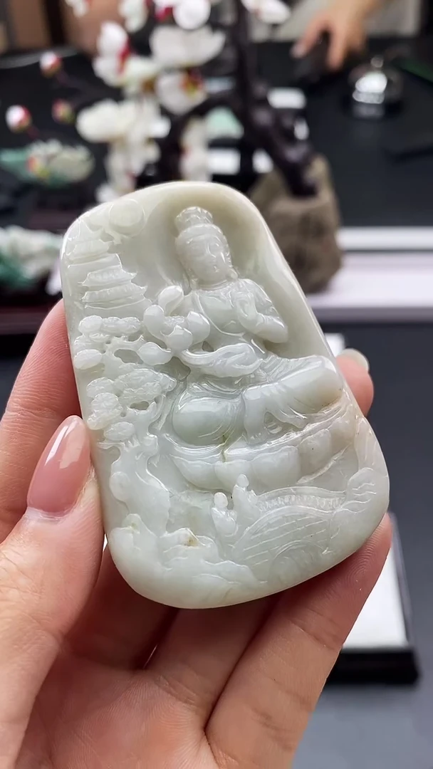 【闪购商品】翡翠颈饰未镶嵌天然缅甸A货翡翠