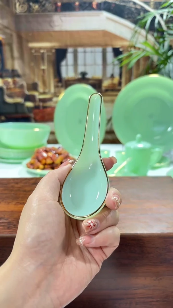 【闪购商品】...小汤勺玉瓷6个  【贝美】