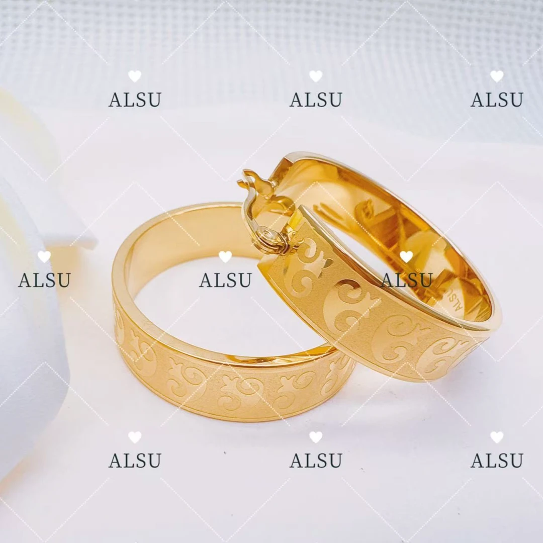 合金耳饰 ALSU原创新款民族风耳圈轻奢时尚百搭经典设计师