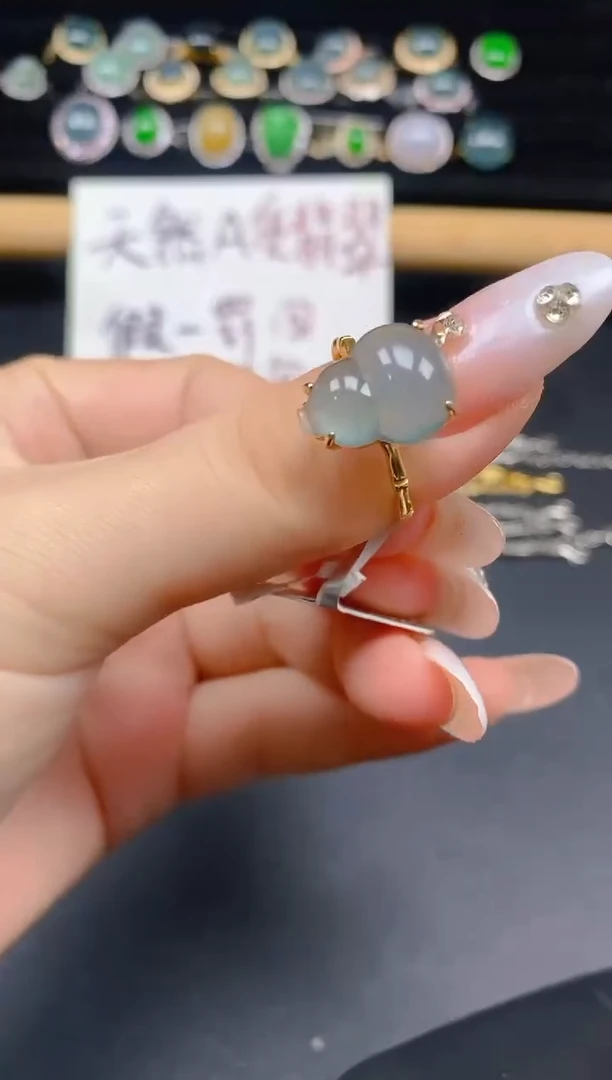 银S925镶嵌戒指翡翠20
