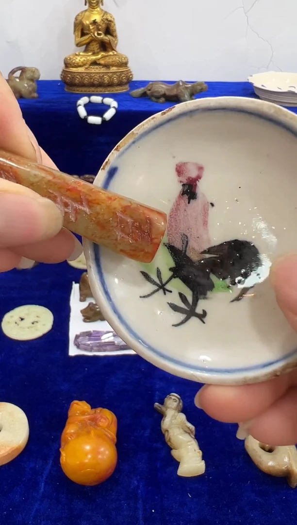 瓷片手工，手绘，陶瓷